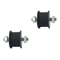 Universal Exhaust Muffler Bracket - M10 - 48mm Diameter (2 pack)