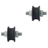 Universal Exhaust Muffler Bracket M8 - 34mm Diameter (2 pack)