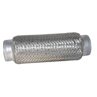 1 3/4" (44mm) Inlet X 8" Long - Double Braided Stainless Steel Bellow