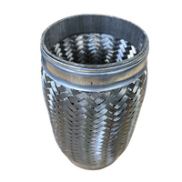 101mm - 4" Inlet X 8" Long - Double Braided Stainless Steel Bellow