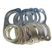 3 Bolt - Twin 2 1/2" Exhaust Gasket - BHC-88/142mm - (Ford V8) X 10 - FDG030