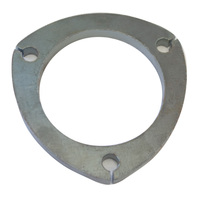 76mm (3") Mild Steel 3 Bolt Flange Plate - 87mm