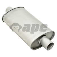  8" X 4" X 14" Long 2" ID Centre/Centre - Straight through (Chambered)