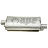  8" X 4" X 16" Long- 2"ID - Offset/Centre - Straight through (Chambered)