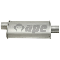  8" X 4" X 14" Long 2 1/4" Offset/Centre - Straight through (Chambered)