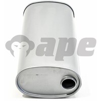  9" X 5" X 18" Long 1 3/4" ID OC - Triple flow - Baffled - No Spigots