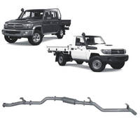 Toyota Landcruiser 79 Series with Auxiliary Fuel Tank (11/2016 onwards) - Redback Extreme Duty Exhaust