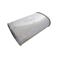Lukey Mufflers Oval/Round - 430 Stainless Steel