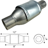 2 1/4" Universal Catalytic CPSI 400 - Euro II 