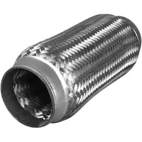  57mm (2-1/4"), 200mm (8") Long - Flexible Bellow - 304 Stainless Steel