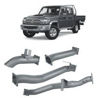 Toyota Landcruiser 79 Series 4" DPF Back Exhaust with Muffler Delete