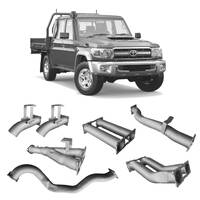 Toyota Landcruiser 79 Series Dual Cab -  Twin 4" Exhaust - Redback Extreme Duty