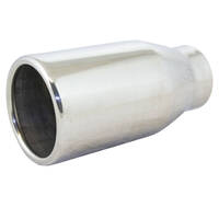  51mm (2") In, 3" Out, 6" Long, Straight Cut Rolled in, 304ss 