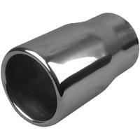  63mm (2 1/2") In, 3 1/2" Out, 5" Long, Straight Cut Rolled In, 304ss