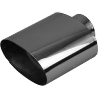  57mm (2 1/4") In, 5-1/2" Out, 8" Long, Angle Cut, 304ss