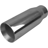  57mm (2 1/4") In, 3" Out, 8 1/4" Long, Double Walled / Straight Cut / Rolled In , 304ss