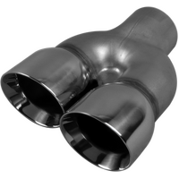  57mm (2 1/4"), Twin 3" Out, 304ss - Left