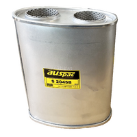 9" X 5" X 11" Long 2 1/2"ID Twin In and Out - Mega Flow - No Spigots