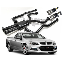 VE, VF V6 & V8, Twin 2.5" Ute Cat Back System (with Rear Tail Pipe Only)