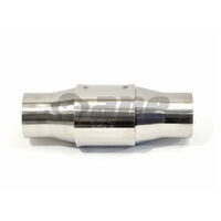 3" Hi Flow Catalytic Converter - Polished Stainless Steel