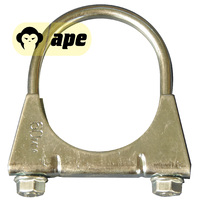 60mm (for 2 1/4" Tube) U-Bolt Exhaust System Clamp Zinc Plated